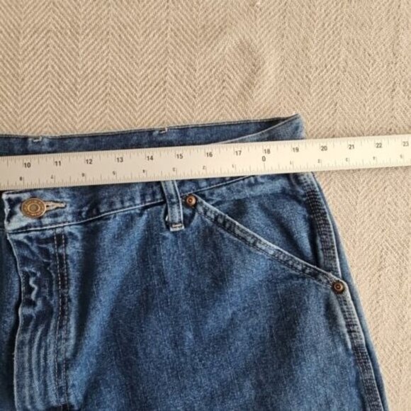 Wrangler Carpenter's Jeans Men's Size W40 L32 Straight Wide Leg Med Blue Y2K - Picture 2 of 16